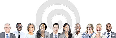 Portrait of Multiethnic Diverse Business People Stock Photo