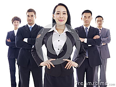 Portrait of multinational business team Stock Photo