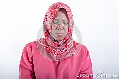 Portrait of muslim business woman Stock Photo