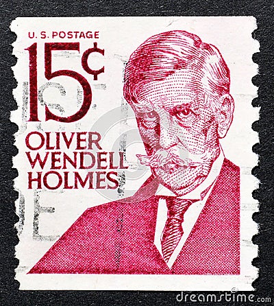 portrait of Oliver Wendell Stones Editorial Stock Photo