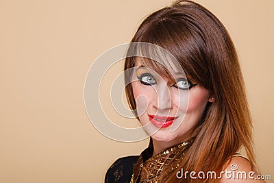 Portrait orient girl with makeup Stock Photo