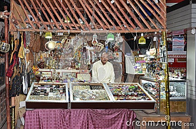 Portrait of a Pakistani Shopkeeper, Lahore, Punjab, Pakistan Editorial Stock Photo