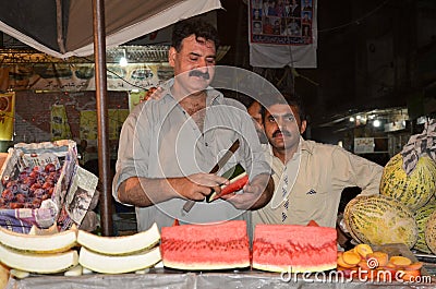 Portrait of a Pakistani Street Vendor , Lahore, Punjab, Pakistan Editorial Stock Photo