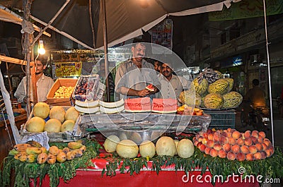 Portrait of a Pakistani Street Vendor , Lahore, Punjab, Pakistan Editorial Stock Photo