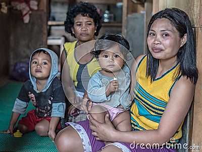 Portrait of people from Tana Toraja Editorial Stock Photo
