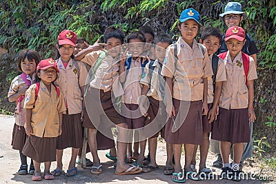 Portrait of people from Tana Toraja Editorial Stock Photo