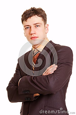 Portrait of persistent businessman Stock Photo