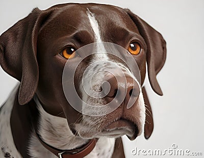 Portrait of the Pointer dog Stock Photo