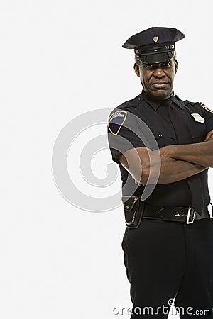 Portrait of a police officer Stock Photo