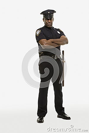 Portrait of a police officer Stock Photo