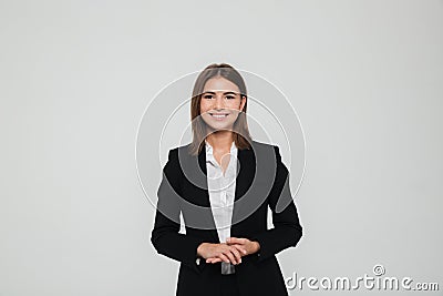 Portrait of pretty smiling businesswoman Stock Photo