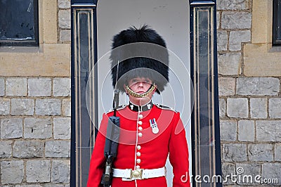 Portrait of royal guard Editorial Stock Photo