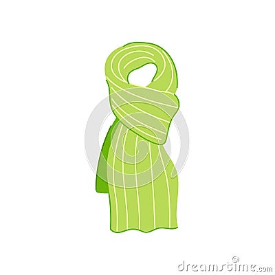 portrait scarf women cartoon vector illustration Vector Illustration