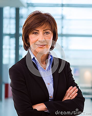 Portrait of senior businesswoman Stock Photo
