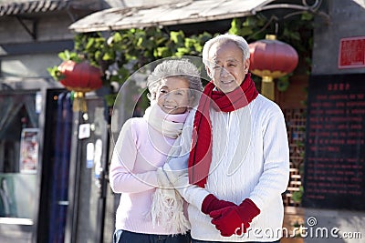 Portrait of senior couple Stock Photo