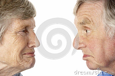 Portrait of senior couple Stock Photo