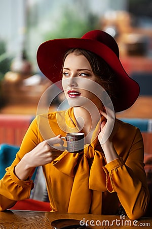 Portrait of sensual young girl Stock Photo