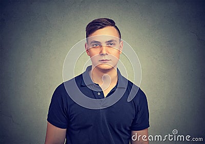 Portrait of a serious man Stock Photo