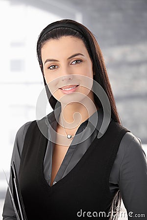 Portrait of smart woman Stock Photo