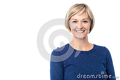 Portrait of a smiling lady Stock Photo