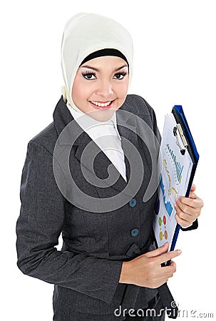 Muslim business woman Stock Photo