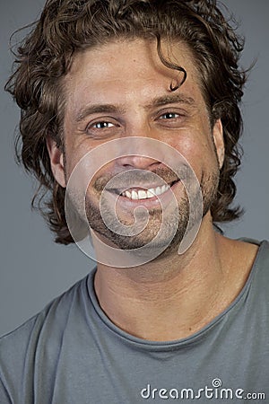 Portrait of a smiling young man Stock Photo