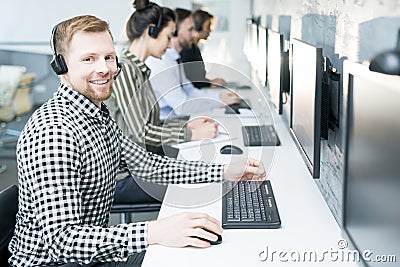 Help Desk Operators Stock Photo