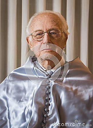 Portrait of the Spanish artist, cartoonist and humorist Antonio Mingote. Editorial Stock Photo