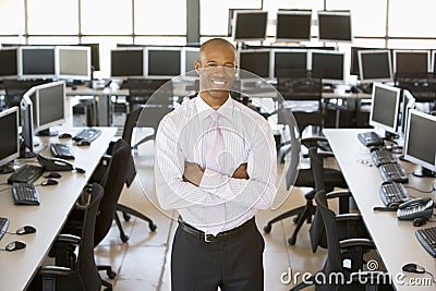 Portrait Of A Stock Trader Stock Photo