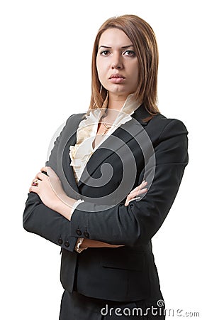 Portrait of strict woman Stock Photo