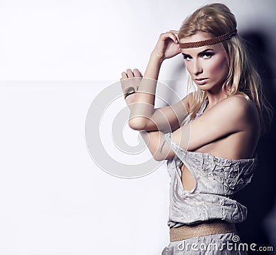 Portrait of a stunning blonde beauty Stock Photo