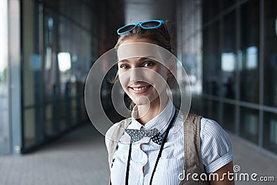 Portrait of stylish girl Stock Photo