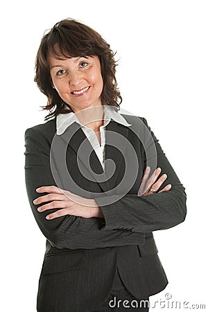 Portrait of sucessful senior businesswoman Stock Photo