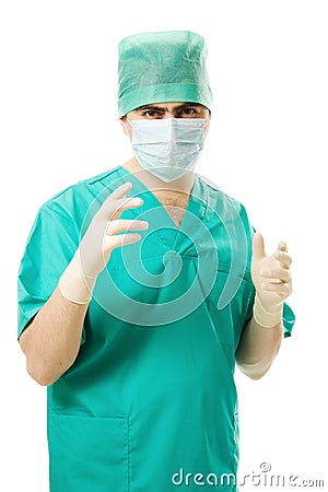 Portrait surgeon man Stock Photo