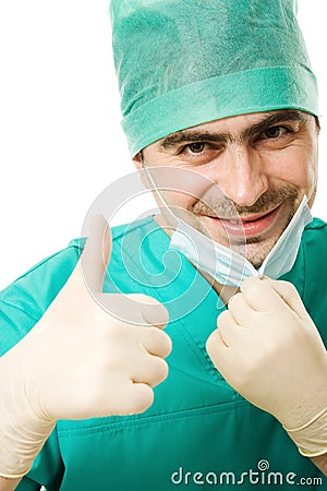 Portrait surgeon man Stock Photo