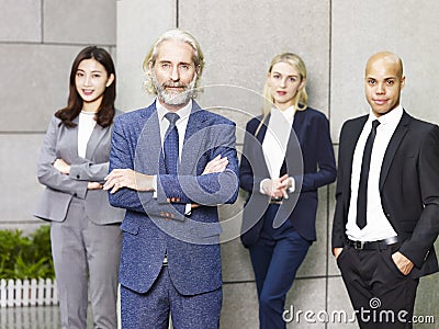 Portrait of multinational and multiethnic business team Stock Photo