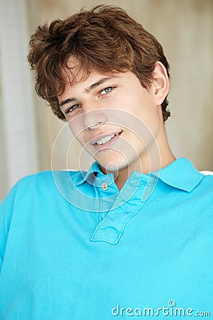 Portrait teenage boy Stock Photo