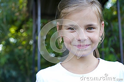 Portrait of the teenage girl Stock Photo