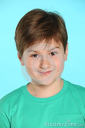 Portrait of a young European teenage boy. Stock Photo