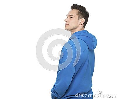 Portrait Of Thoughtful Young Man Stock Photo