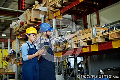 Stock Inventory at Plant Stock Photo