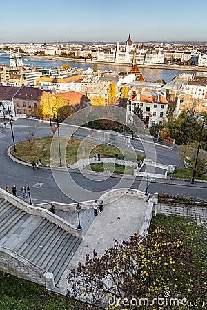 Portrait view on Hungarian Parliament Editorial Stock Photo