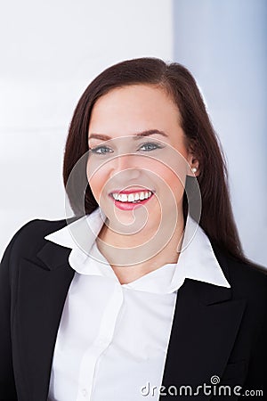 Portrait of welldressed young businesswoman Stock Photo