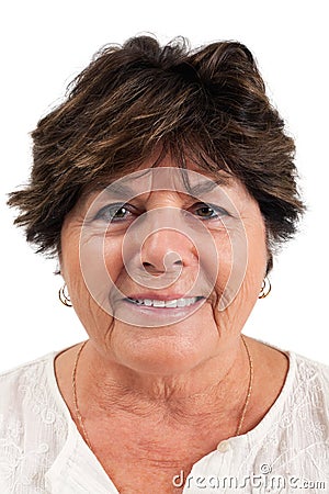 Portrait of a woman in her sixties Stock Photo