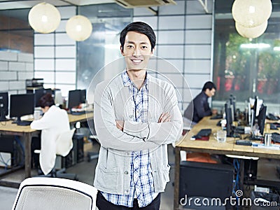 Portrait of a young asian entrepreneur Stock Photo