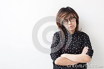 Portrait of young asian woman Stock Photo