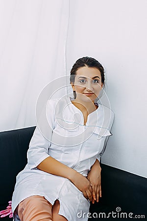 Portrait of a young beautiful nurse Stock Photo