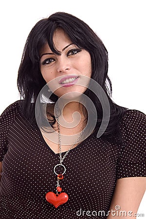 Portrait of a young beautiful woman Stock Photo