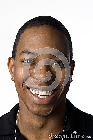 Portrait of a young black man Stock Photo