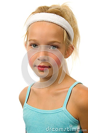 Portrait of young blonde girl Stock Photo